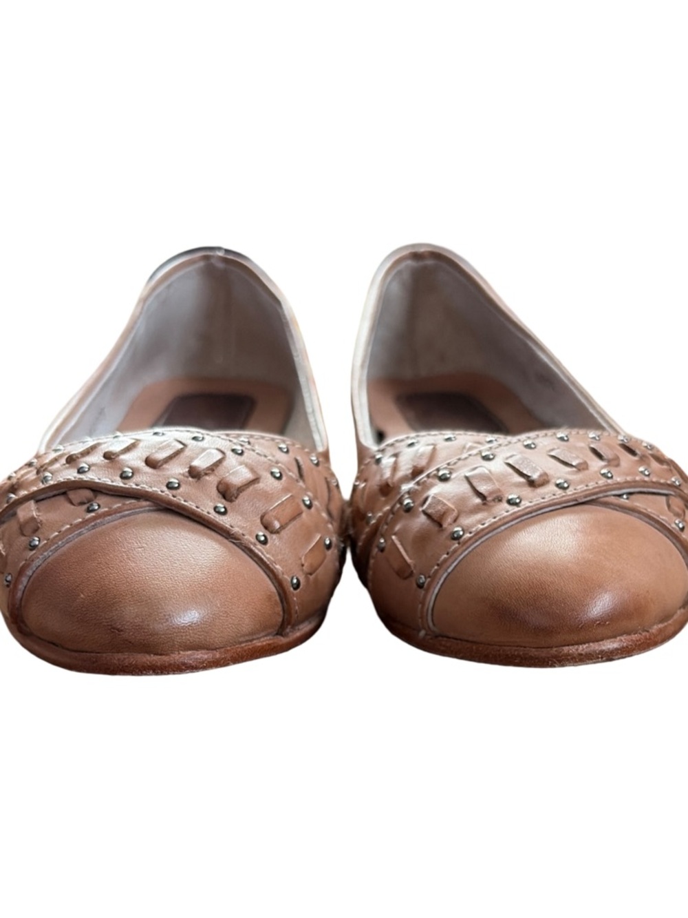 Freebird Brynn Studded Leather Ballet Flats - Picture 2 of 9